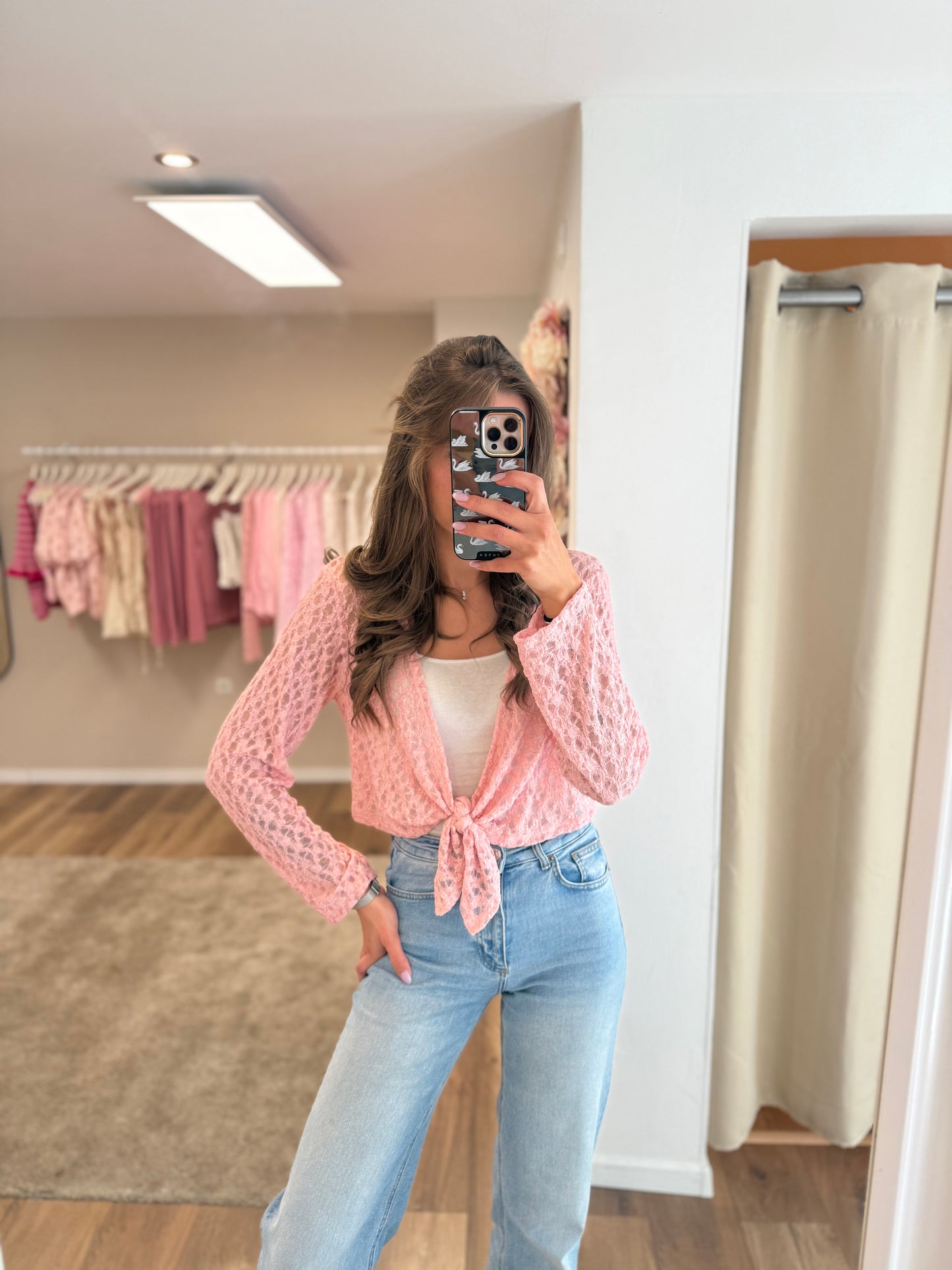Cardigan „Rosy Tie“