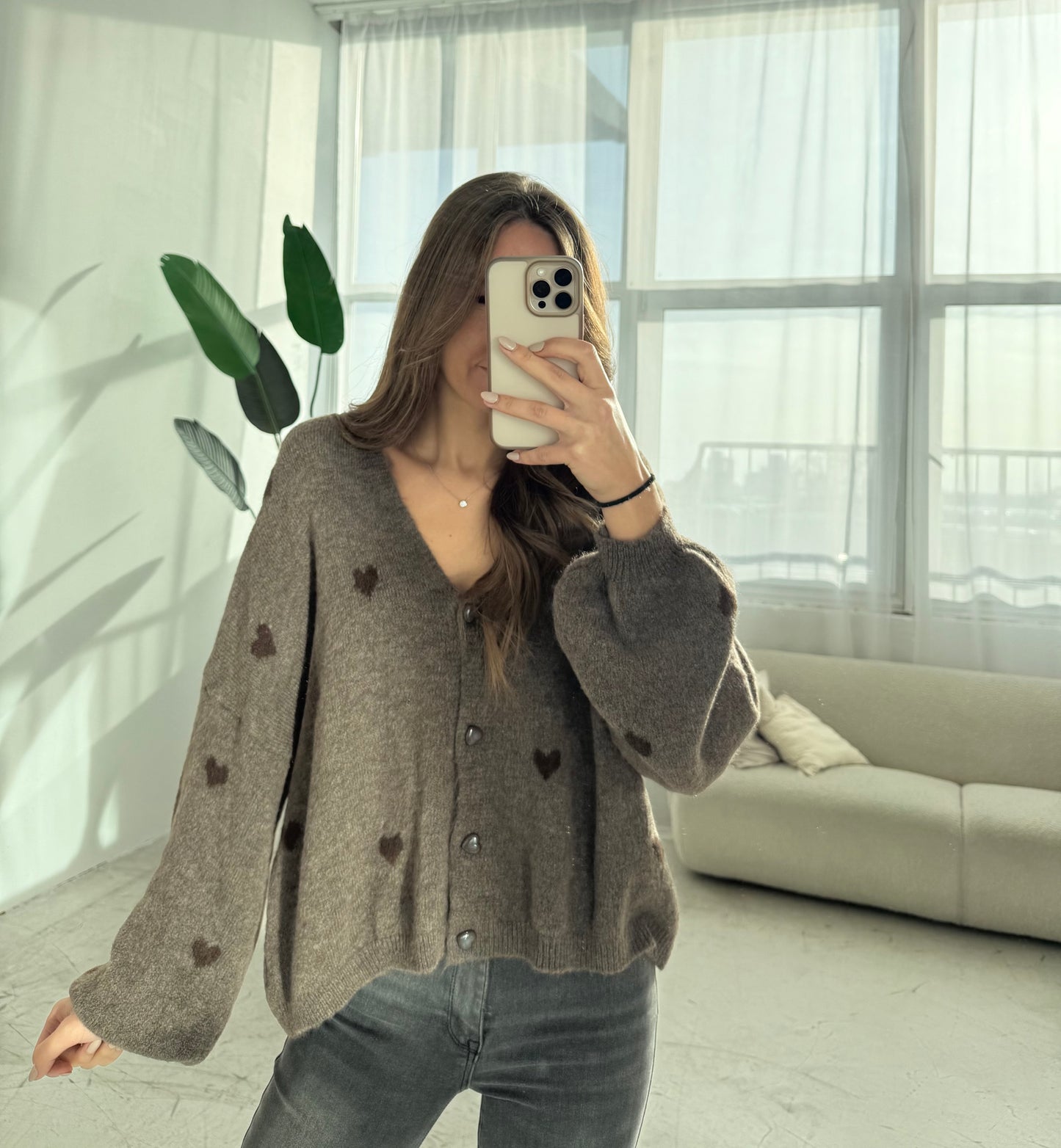 Cardigan „All Brown“