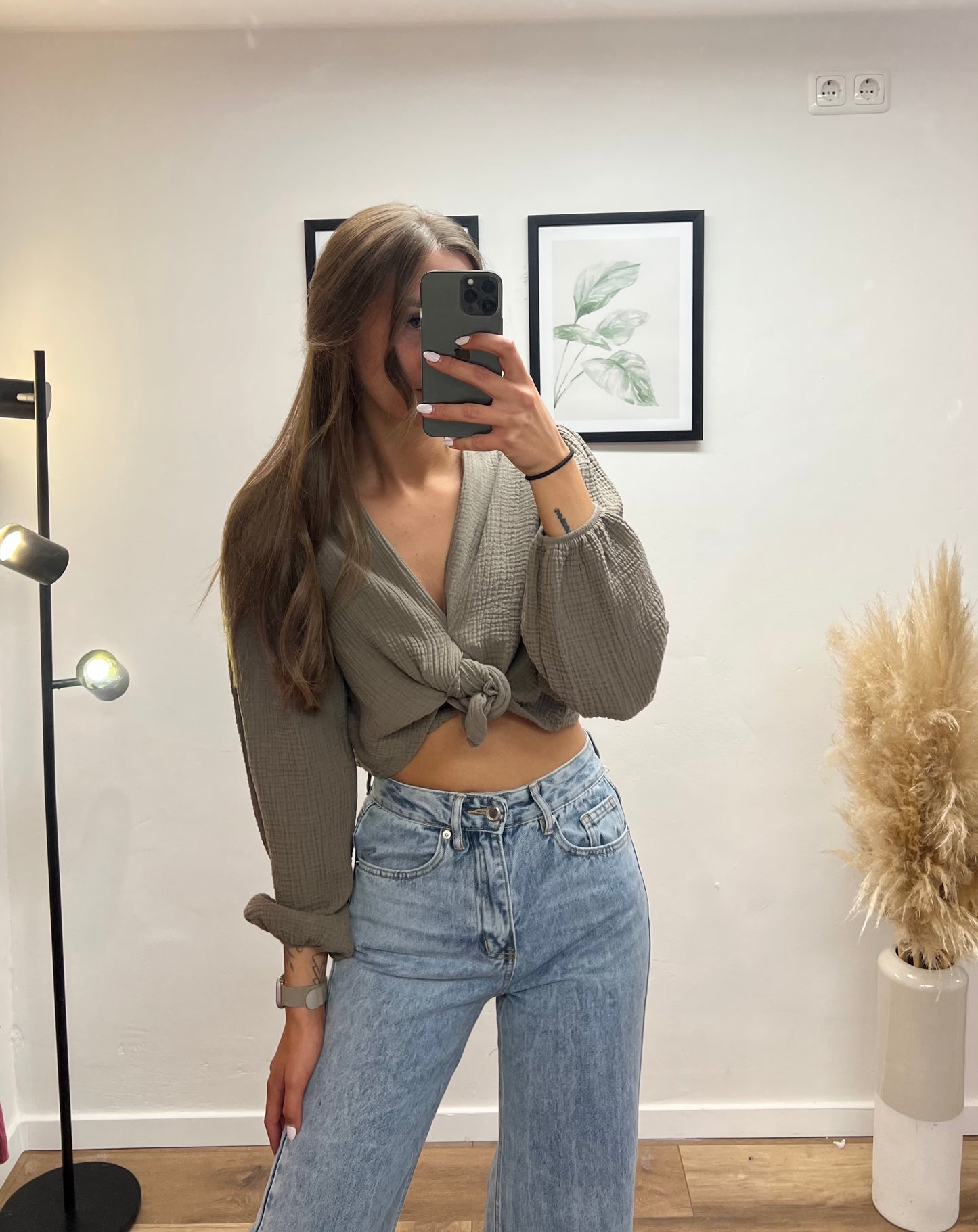 Musselinbluse „Bolero“