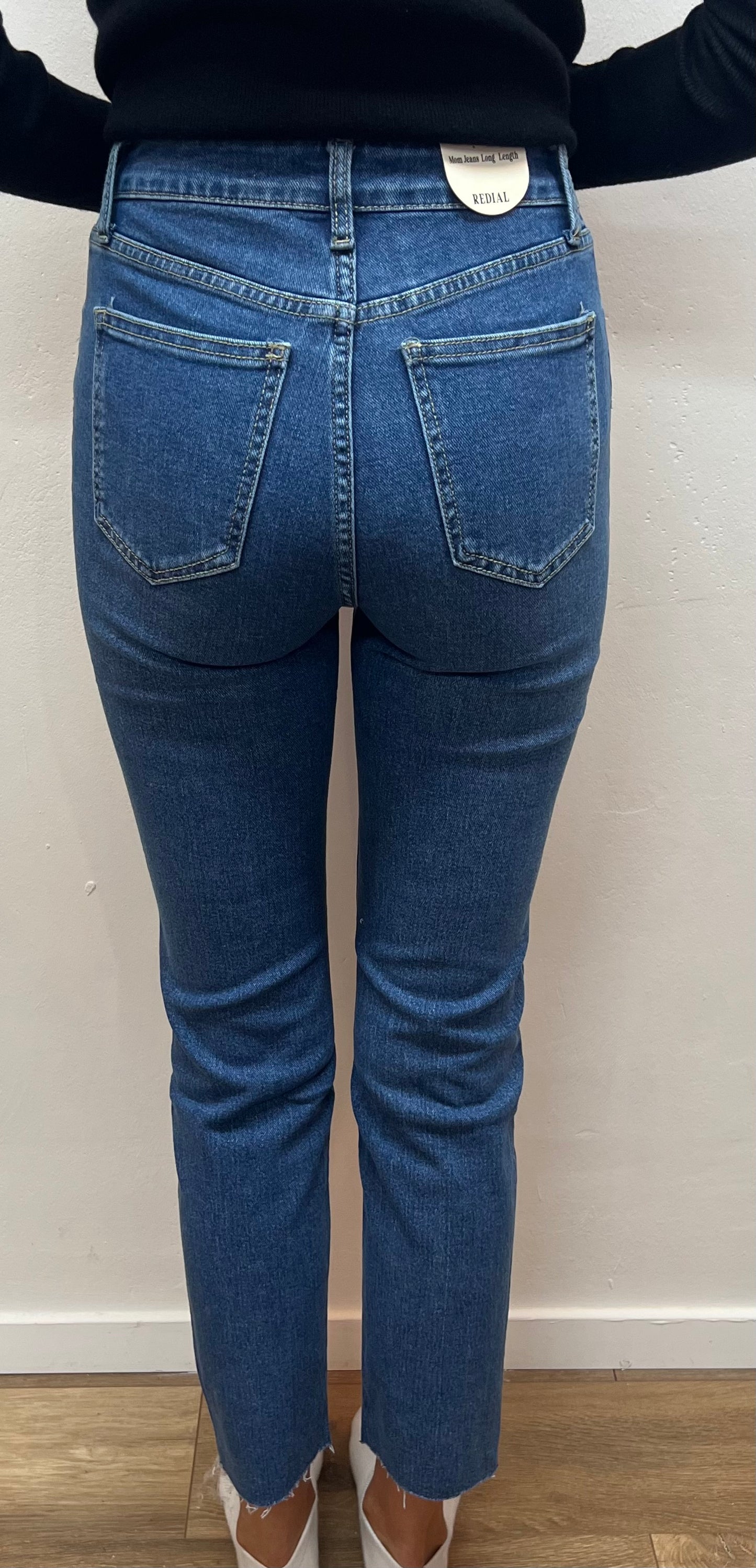 Mom Jeans „dunkelblau“