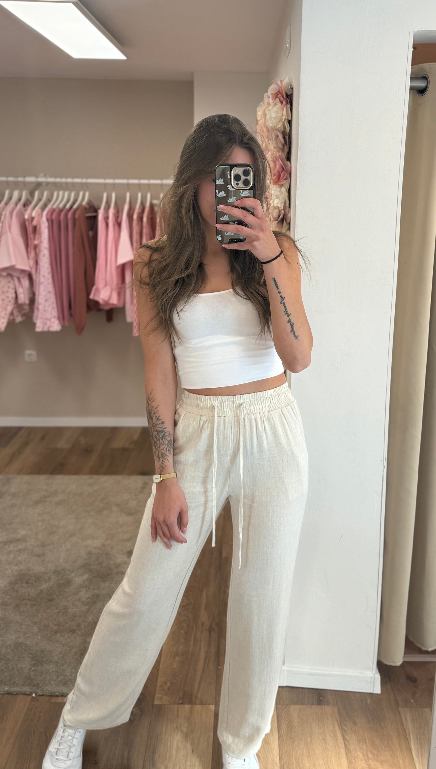Leinenhose „ beige“