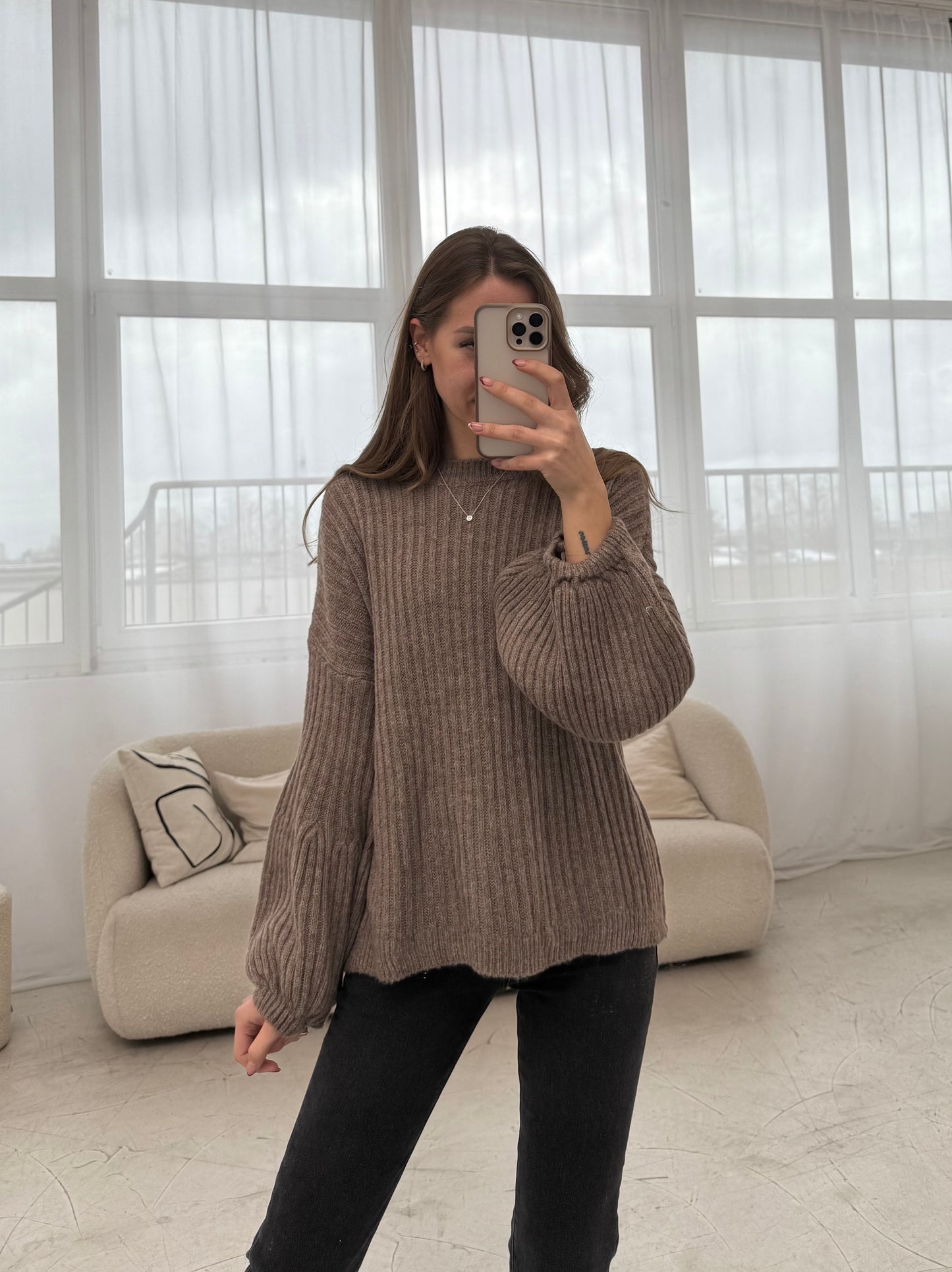 Pullover „Leyla“ Braun