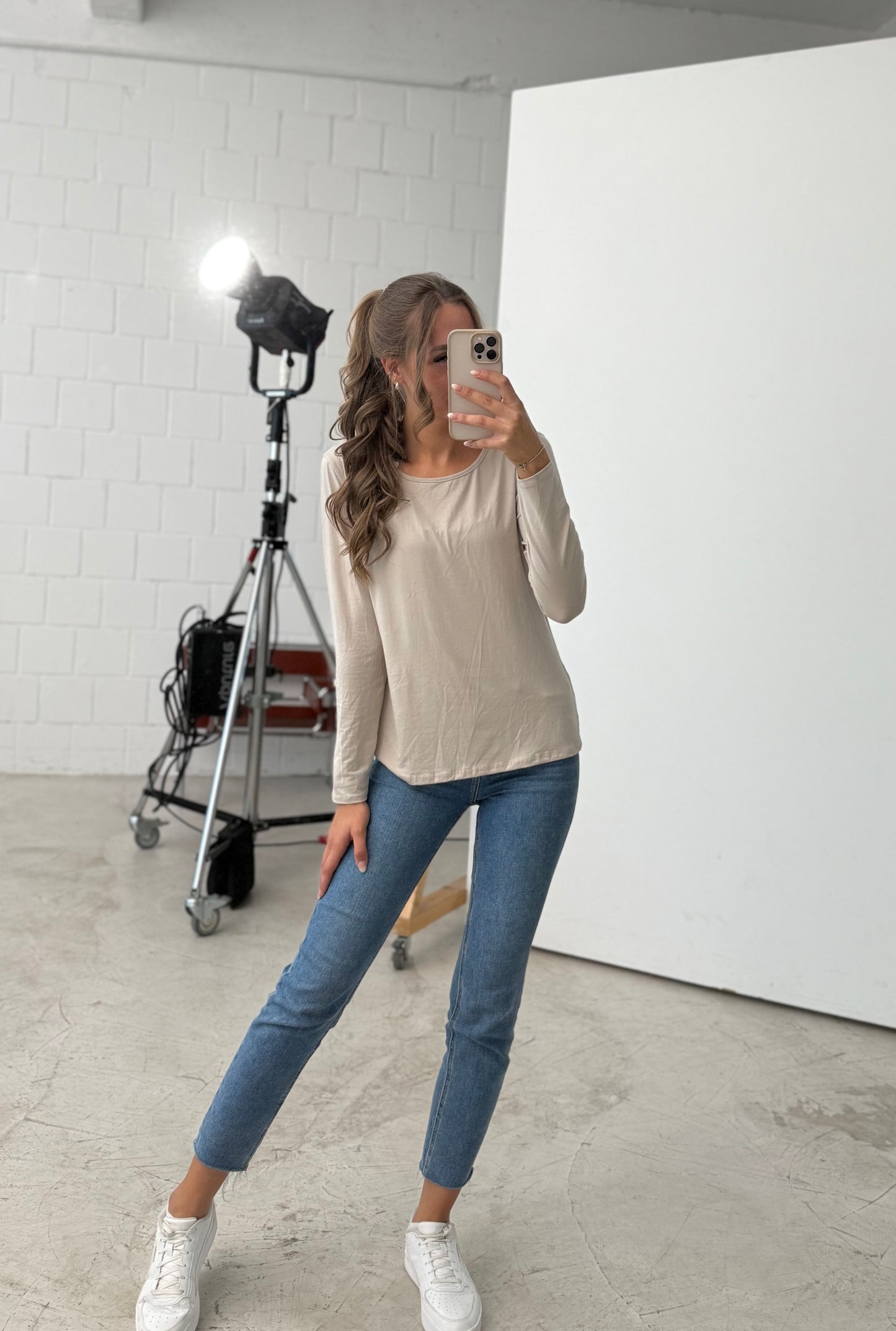 Basic Shirt „beige“
