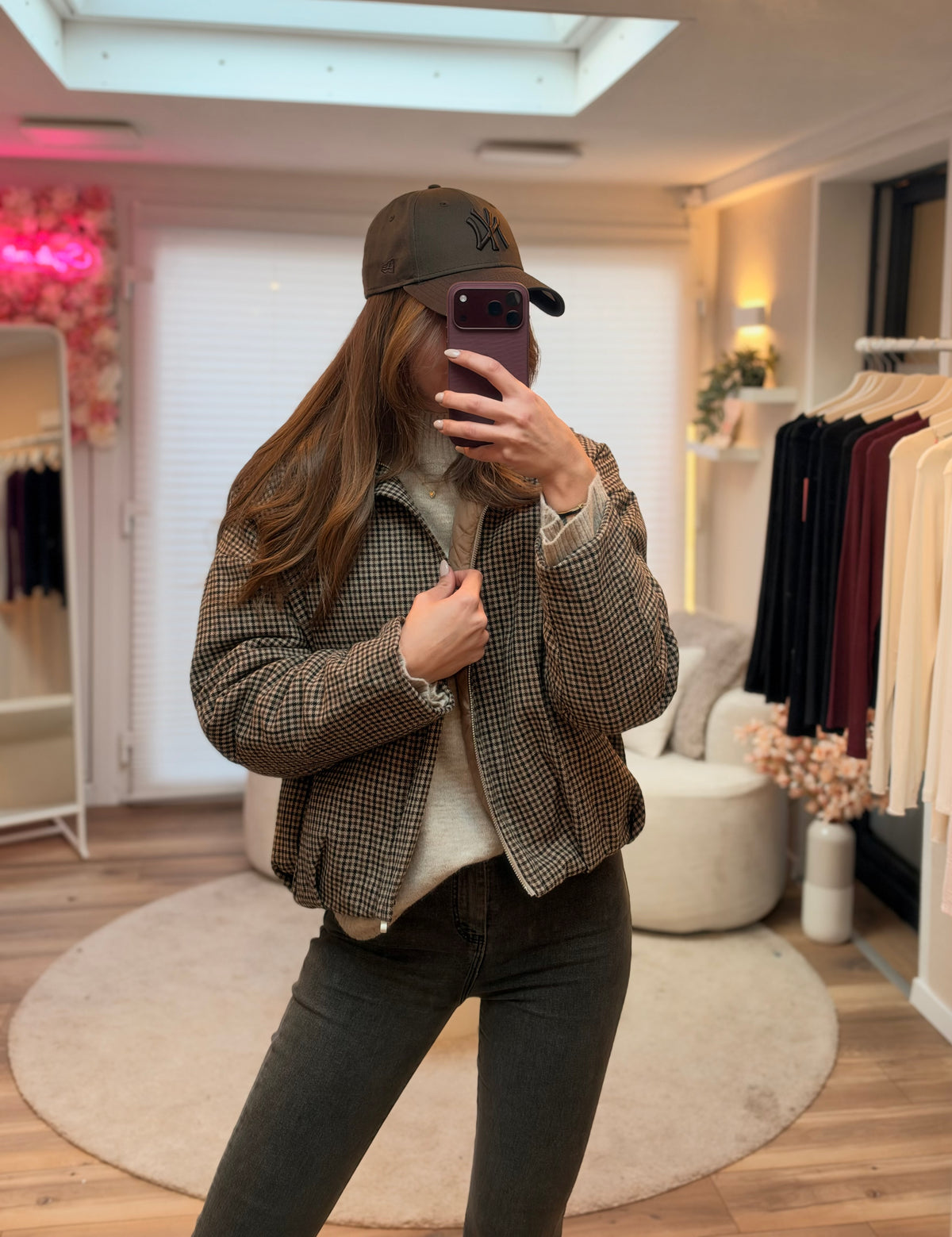 Karo-Liebe Jacke