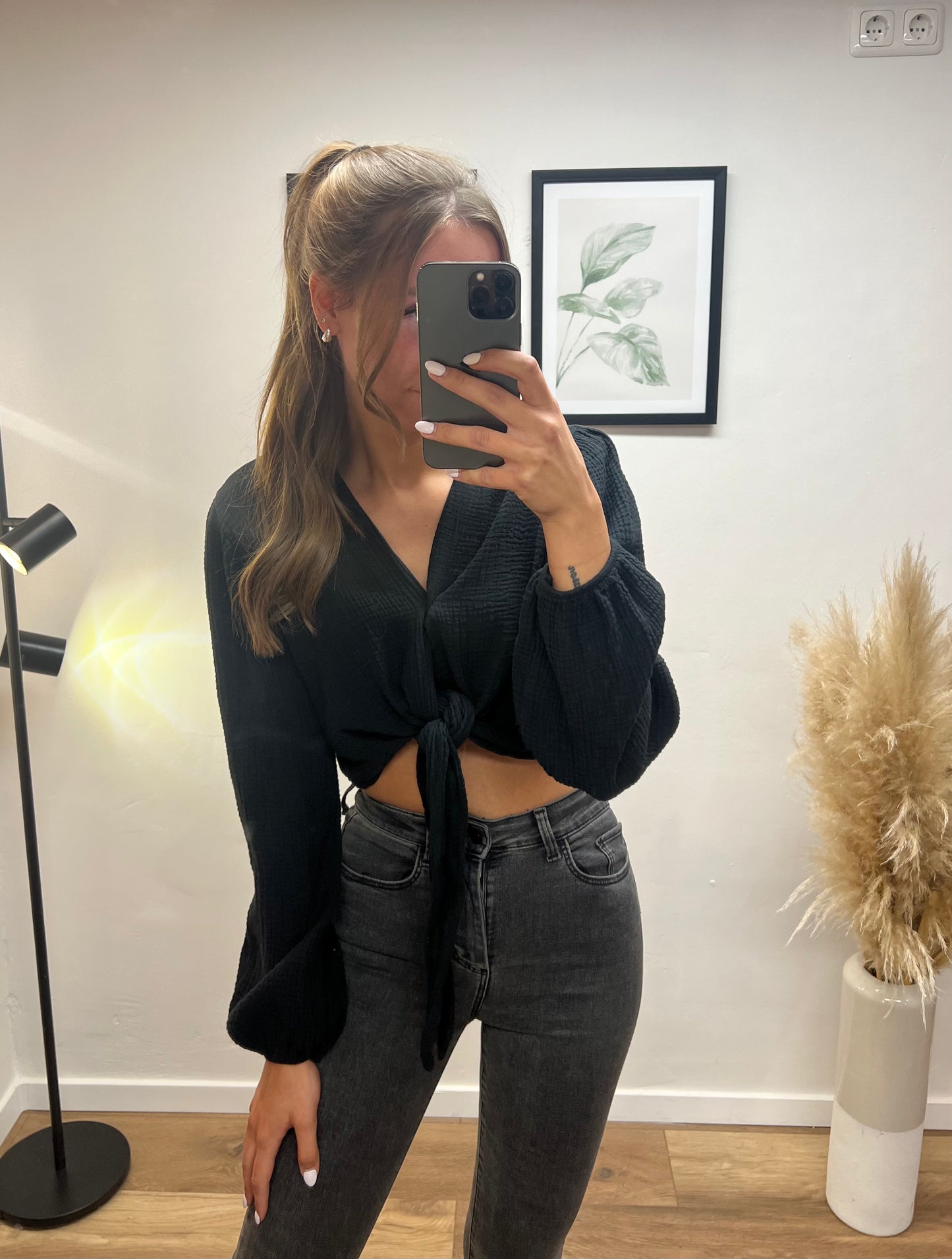 Musselinbluse „Bolero“