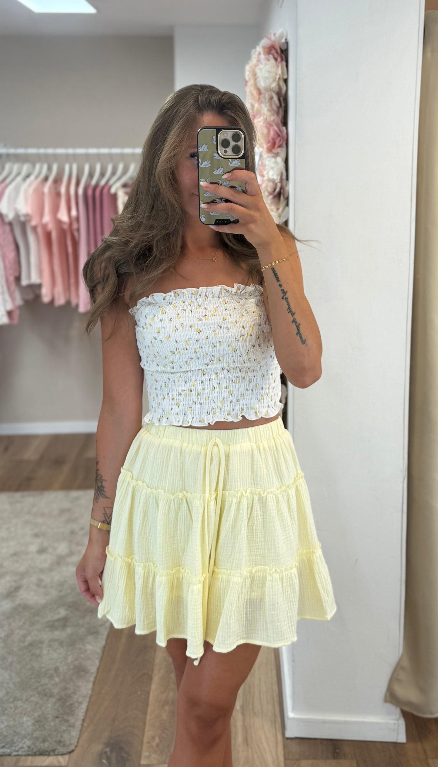 Musselin Bandeau-Top
