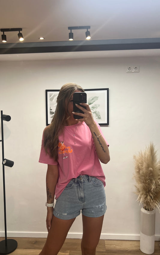 T-Shirt „Aperol“ Rosa