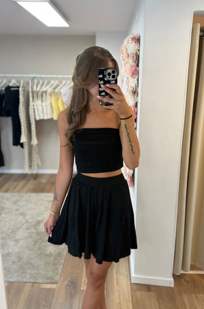 Noir Minirock (mit intergrierter Shorts)