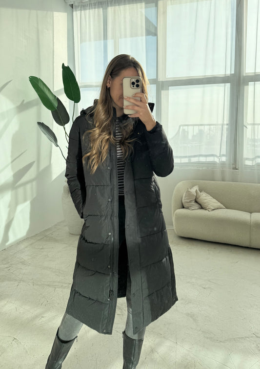Steppmantel „schwarz“