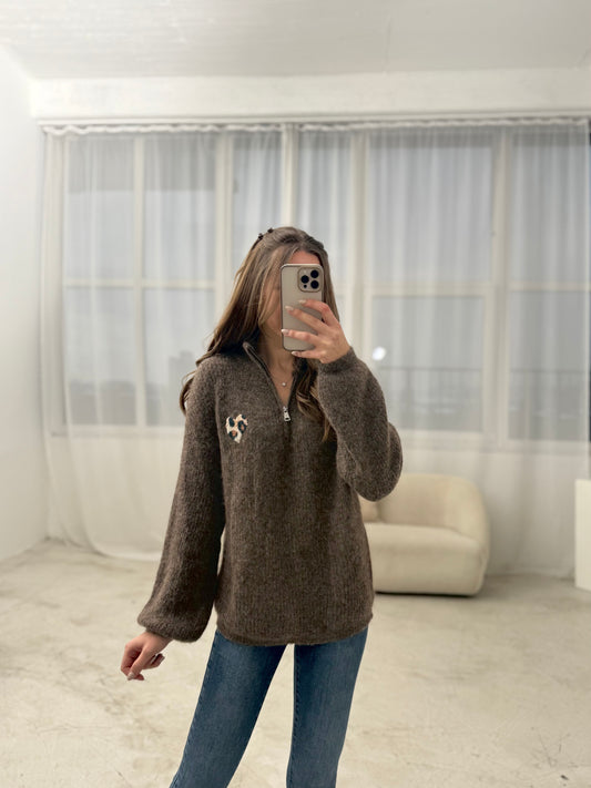 Pullover „Leo Herz“ braun