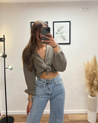 Musselinbluse „Bolero“