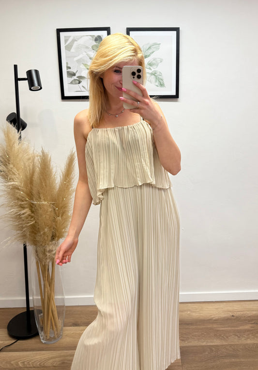 Plissee Jumpsuit ,,Wow“ verschiedene Farben