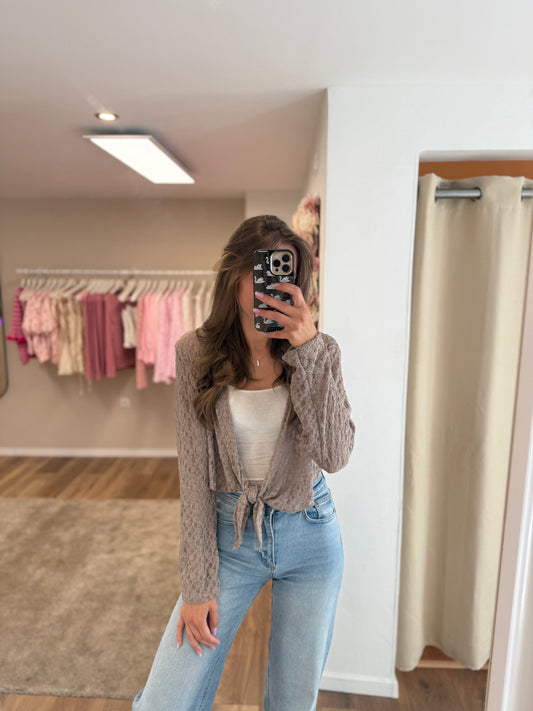 Cardigan „Soft Taupe“