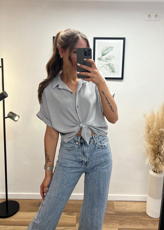 Knoten Bluse verschiedene Farben