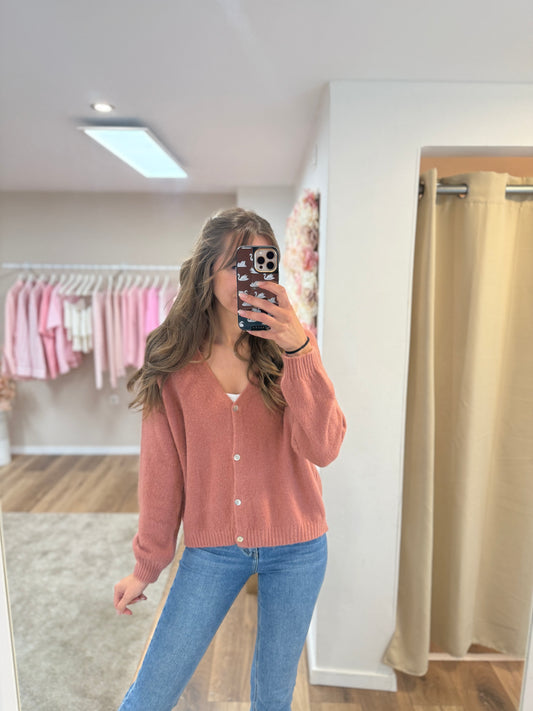 „Rusty Rose Cardigan“