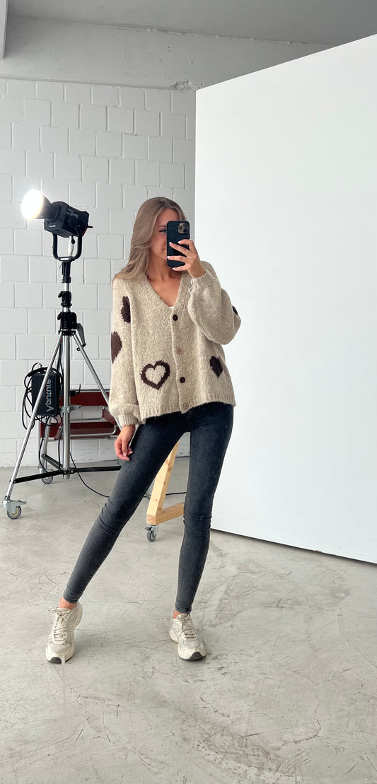 Strickjacke „Heart“