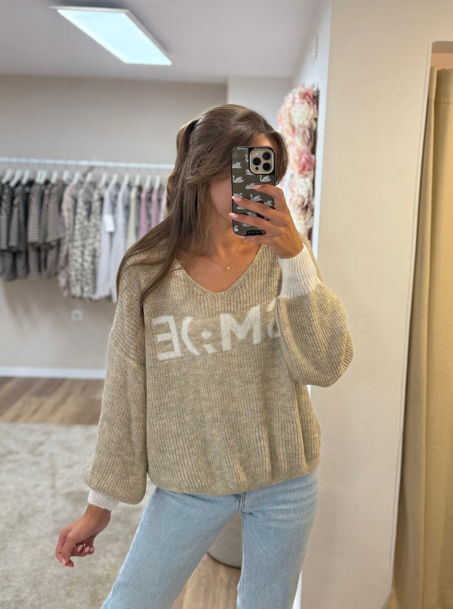Pullover Smile beige