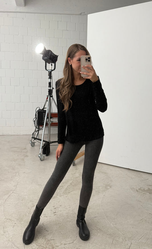 Basic Shirt „schwarz“