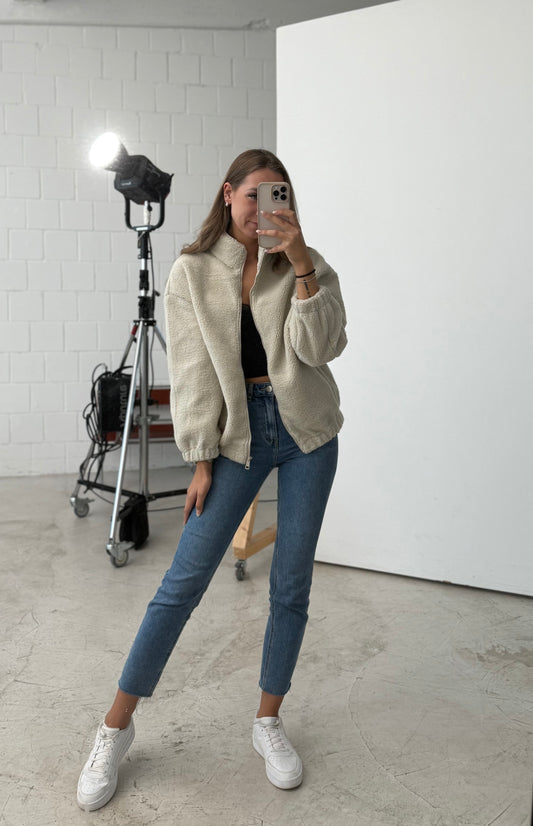 Teddy Jacke „Creme“