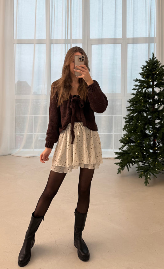 Rock „Pünktchen“ Creme