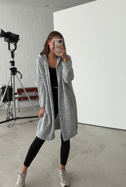 Cardigan mit Kapuze