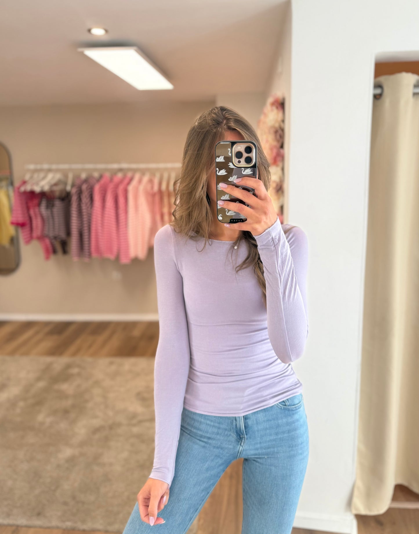 Lila Basic Shirt