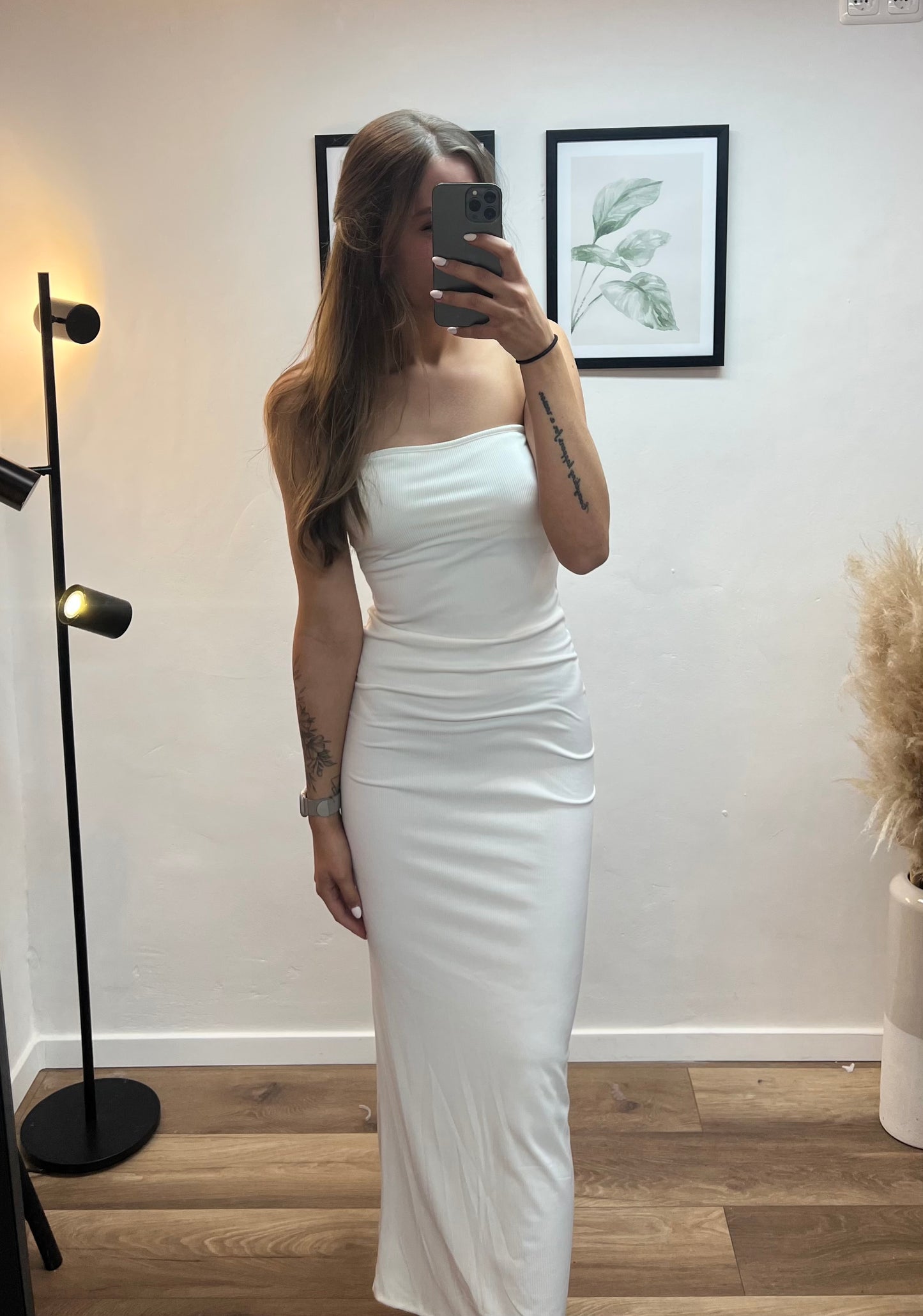 Bandeaukleid White