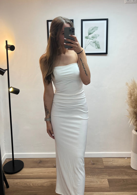 Bandeaukleid White