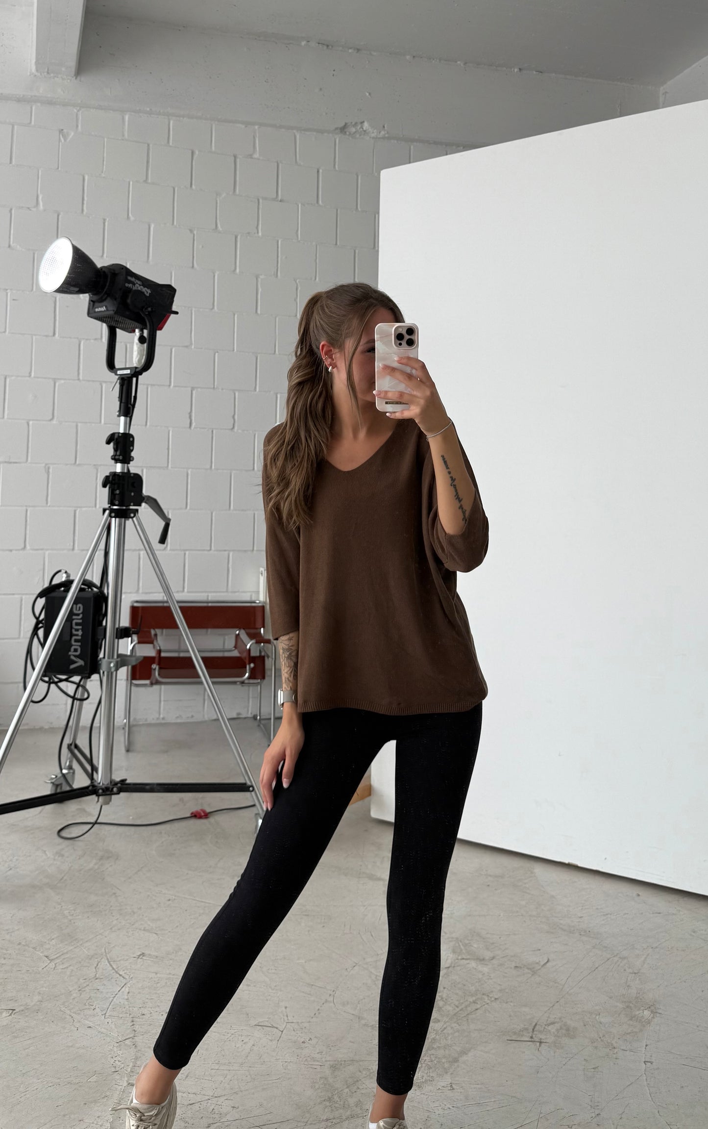 Pullover „light“ dunkelbraun