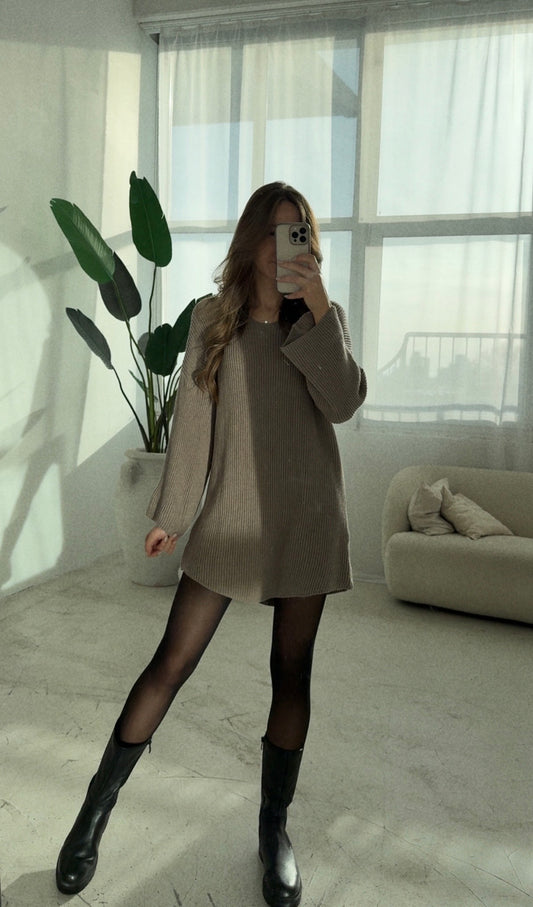 Strickkleid „Stella“ braun