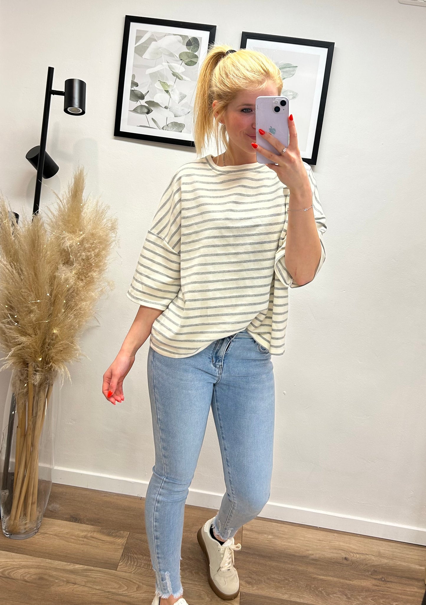 Pullover t-Shirt gestreift