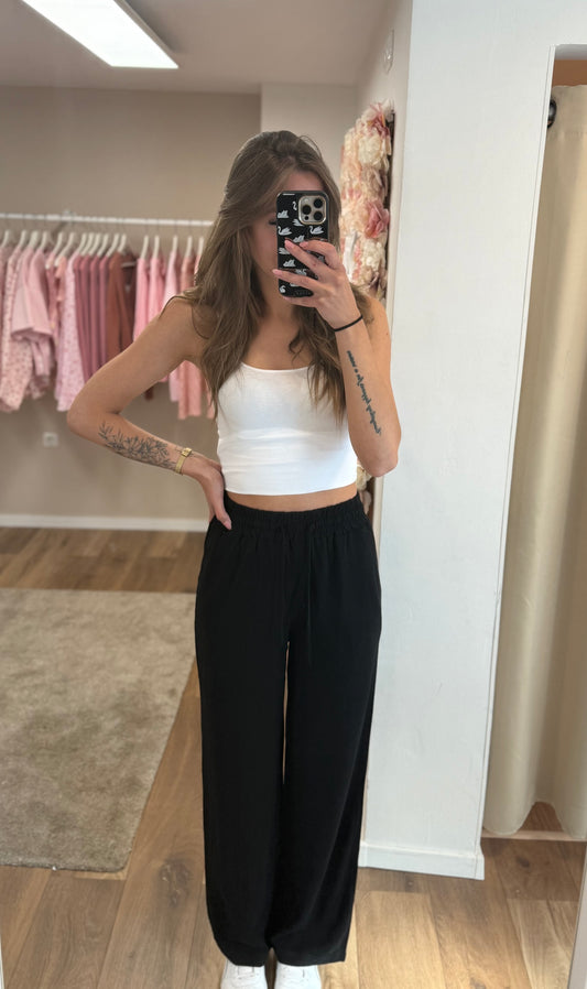 Leinenhose „Black“