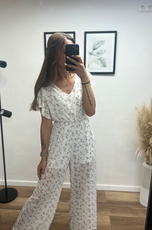 Jumpsuit „Flower“ White