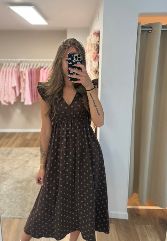 Kleid „Musselin Brown“