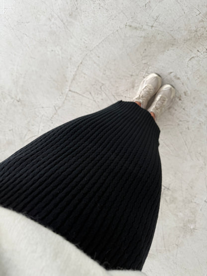 Strickrock schwarz