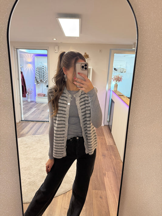 Strickweste „grau“