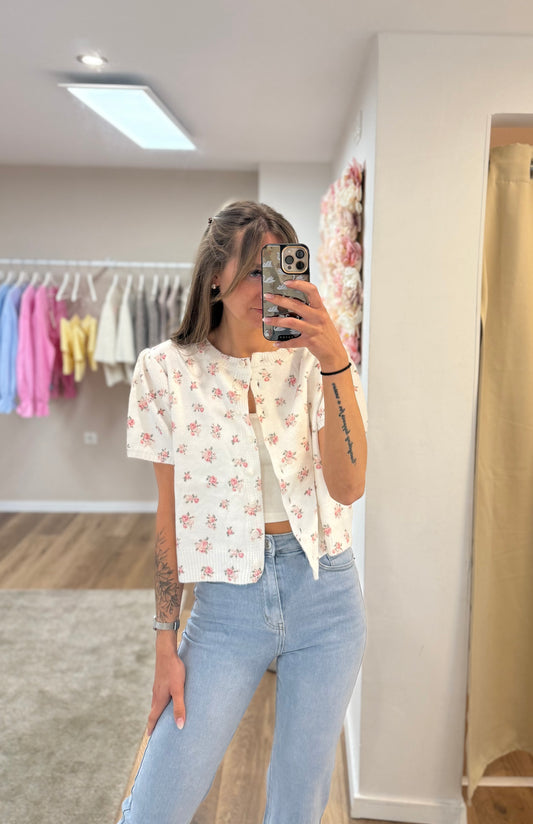 Cardigan „Ivory Blossom“