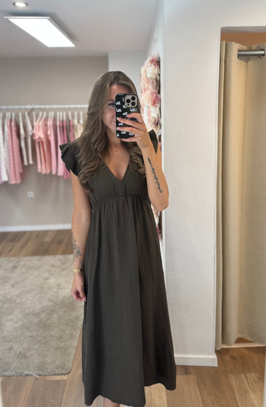 Kleid „Musselin Brown“