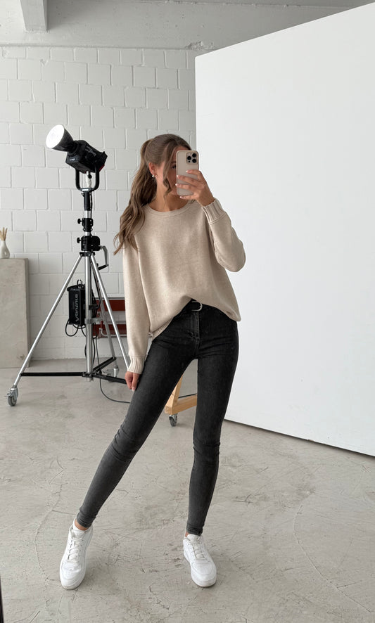 Pullover „missi“ beige