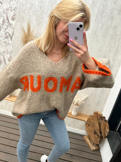 Strickpullover ,,Amour“
