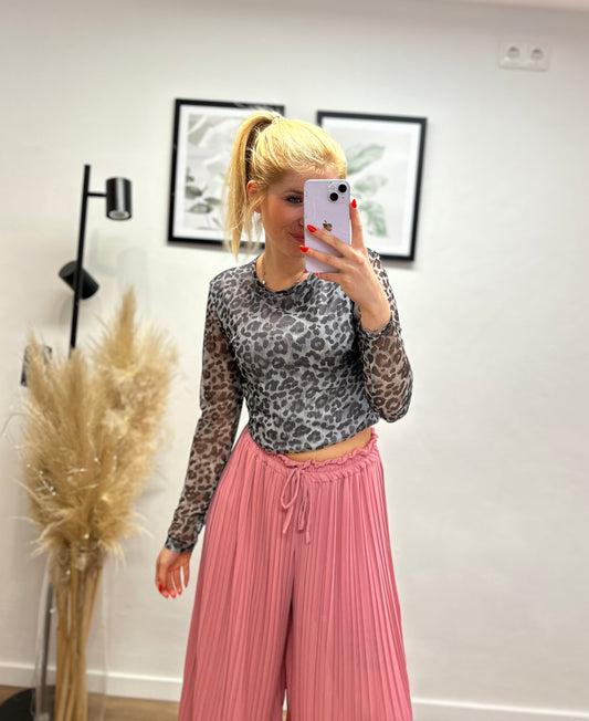 Plisseehose Alt Rosa