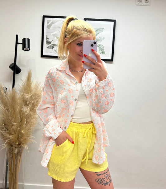 Musselinshort Gelb