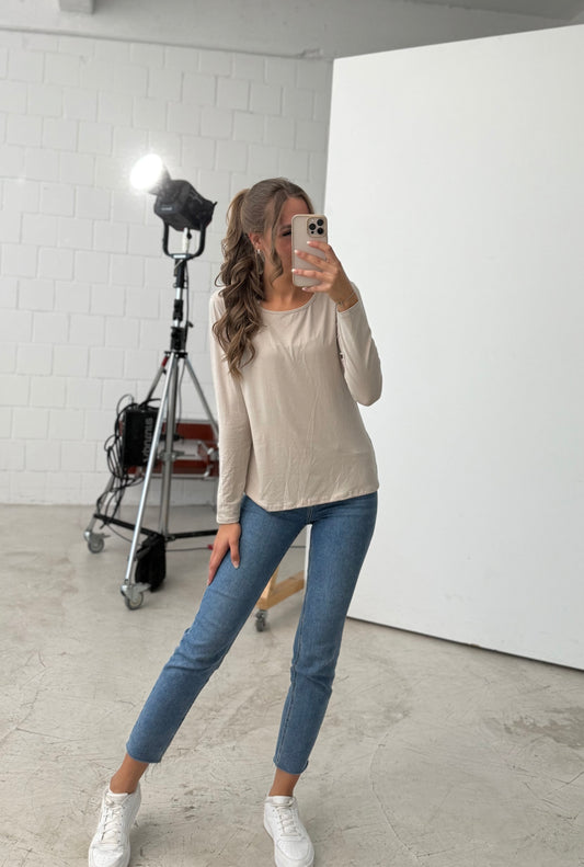 Basic Shirt „beige“