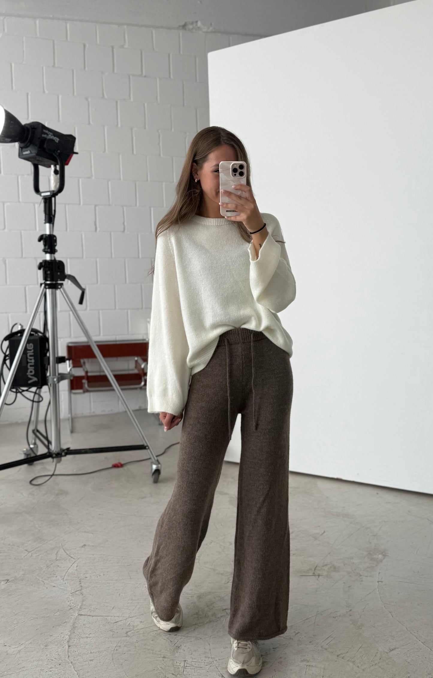 Stoffhose Brown