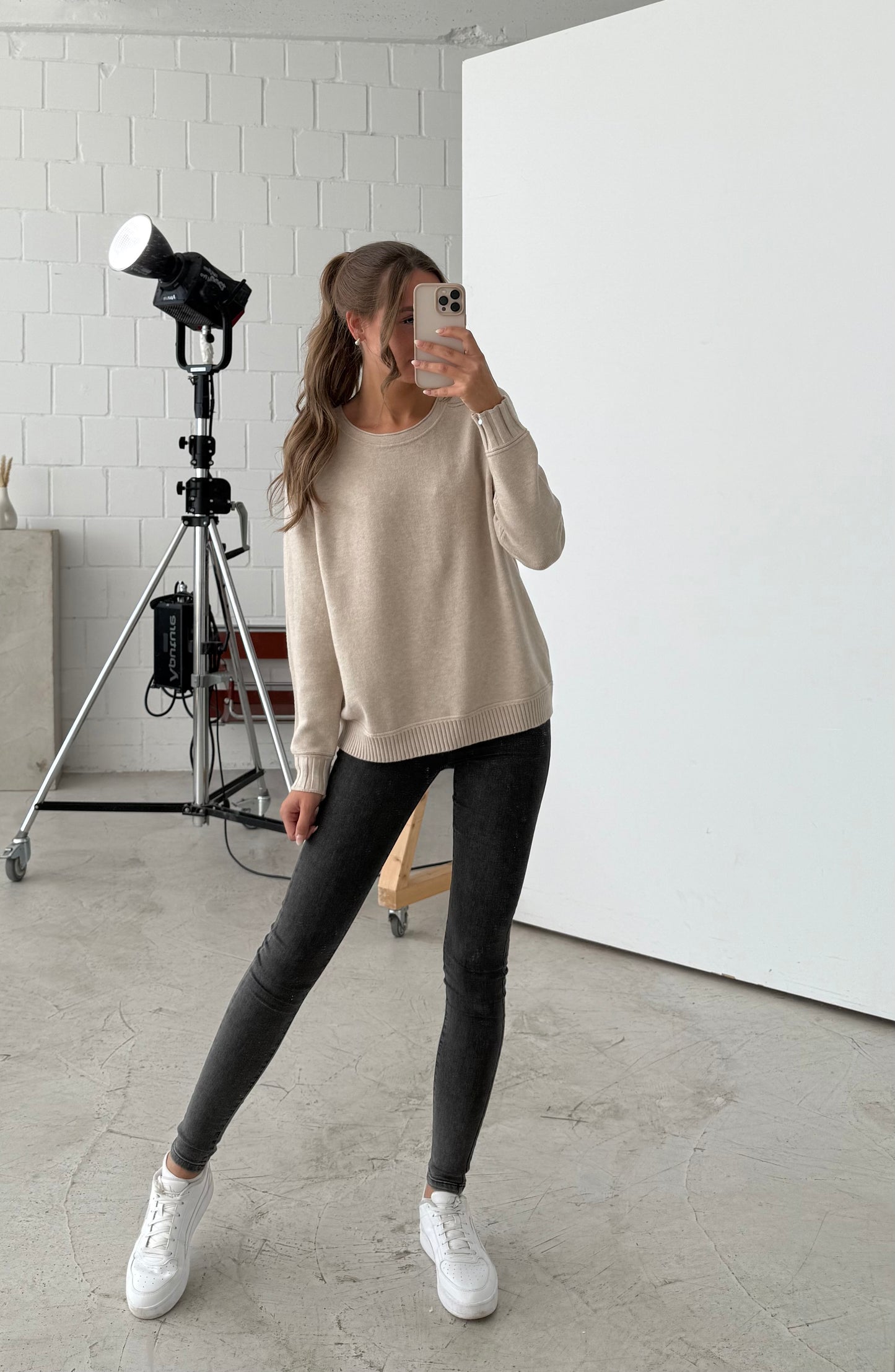 Pullover „missi“ beige