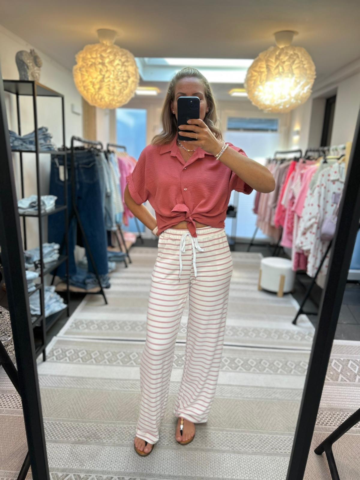 Knoten Bluse verschiedene Farben