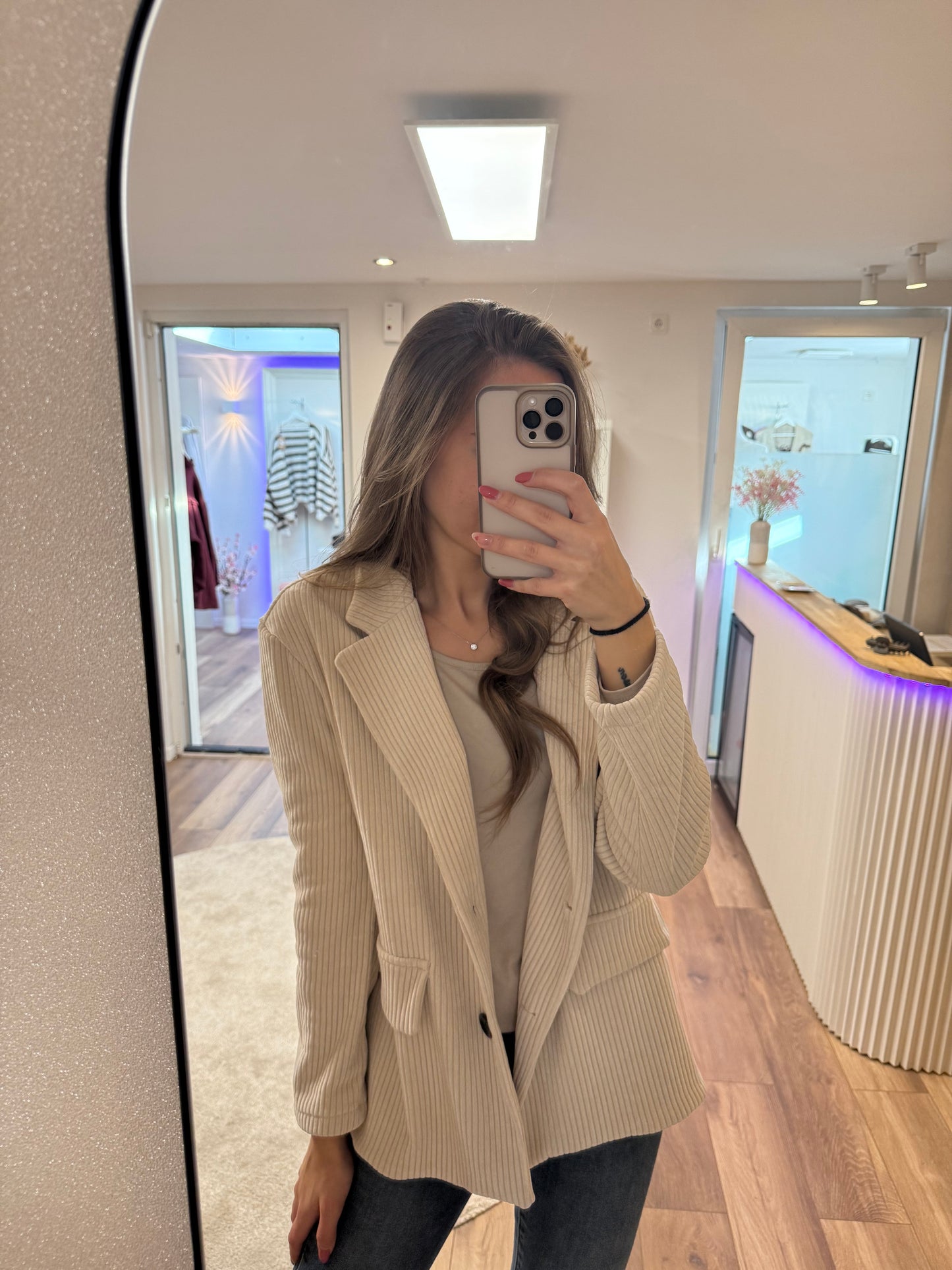 Blazer „Cord“ Beige