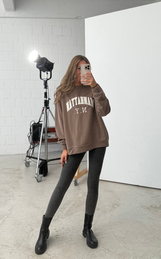 Sweater „Manhattan“ braun