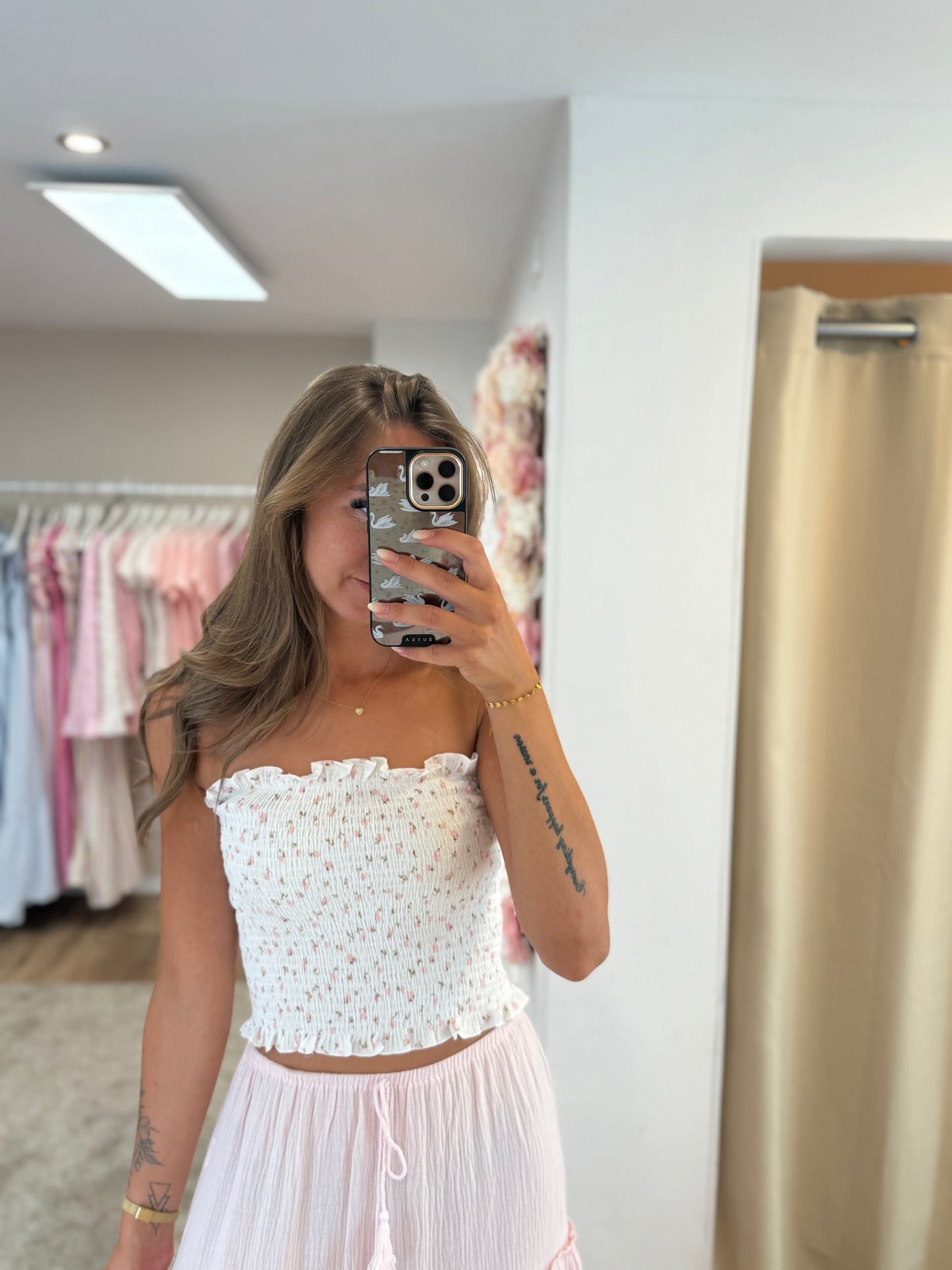 Blümchen-Bandeau mit Rüschen
