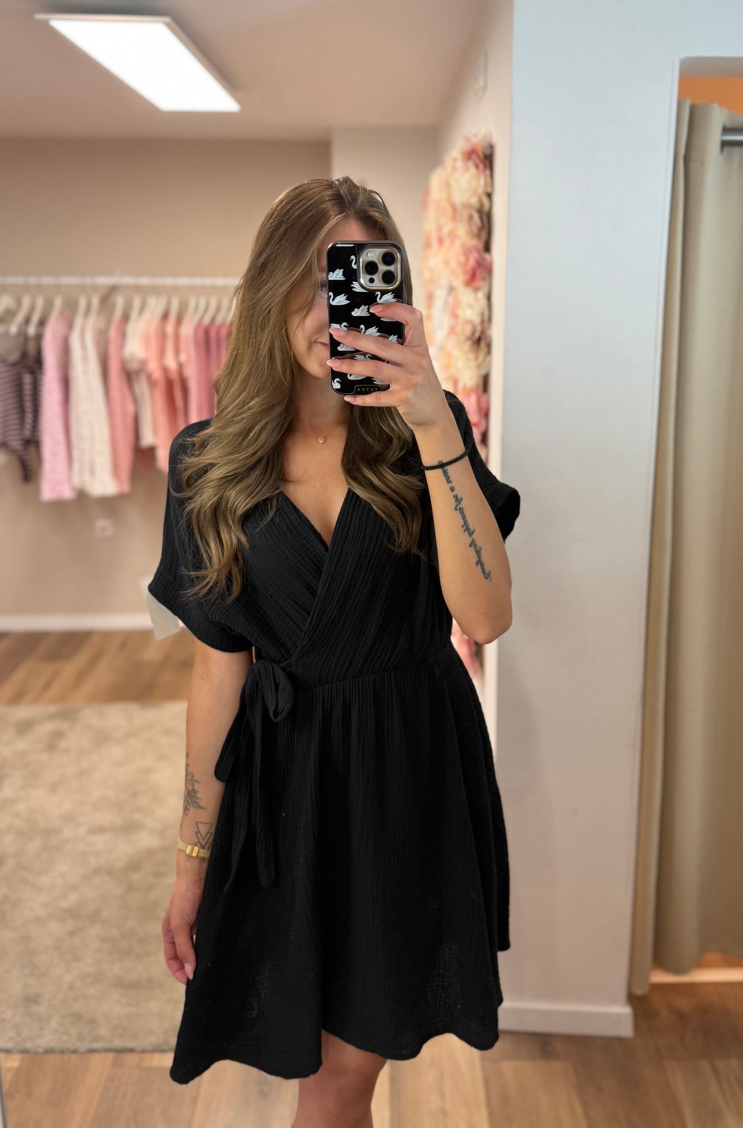 Wickelkleid „Black“